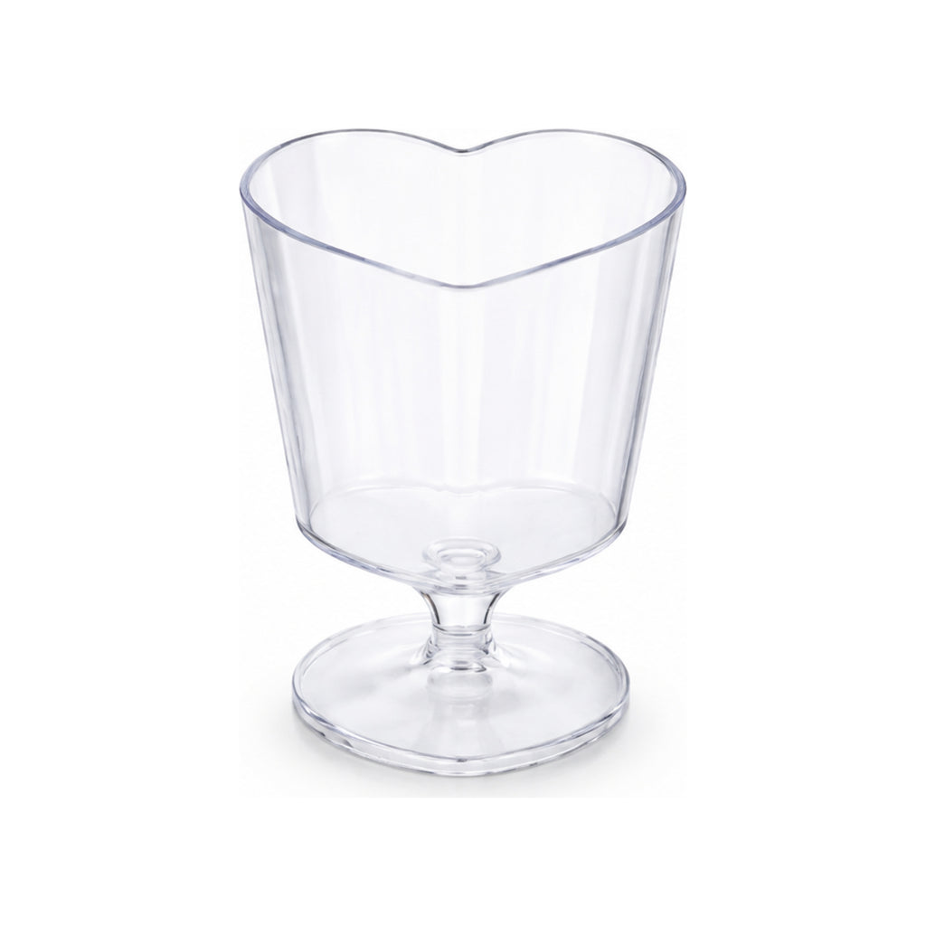 Verrine Cœur sur Pied Transparente 90 ml