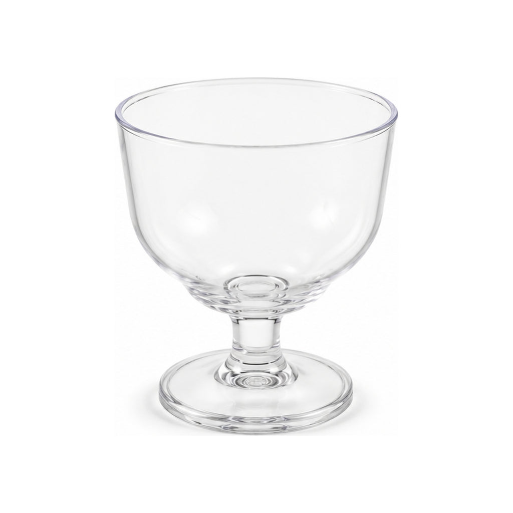Coupe Arrondie sur Pied Transparente 90 ml
