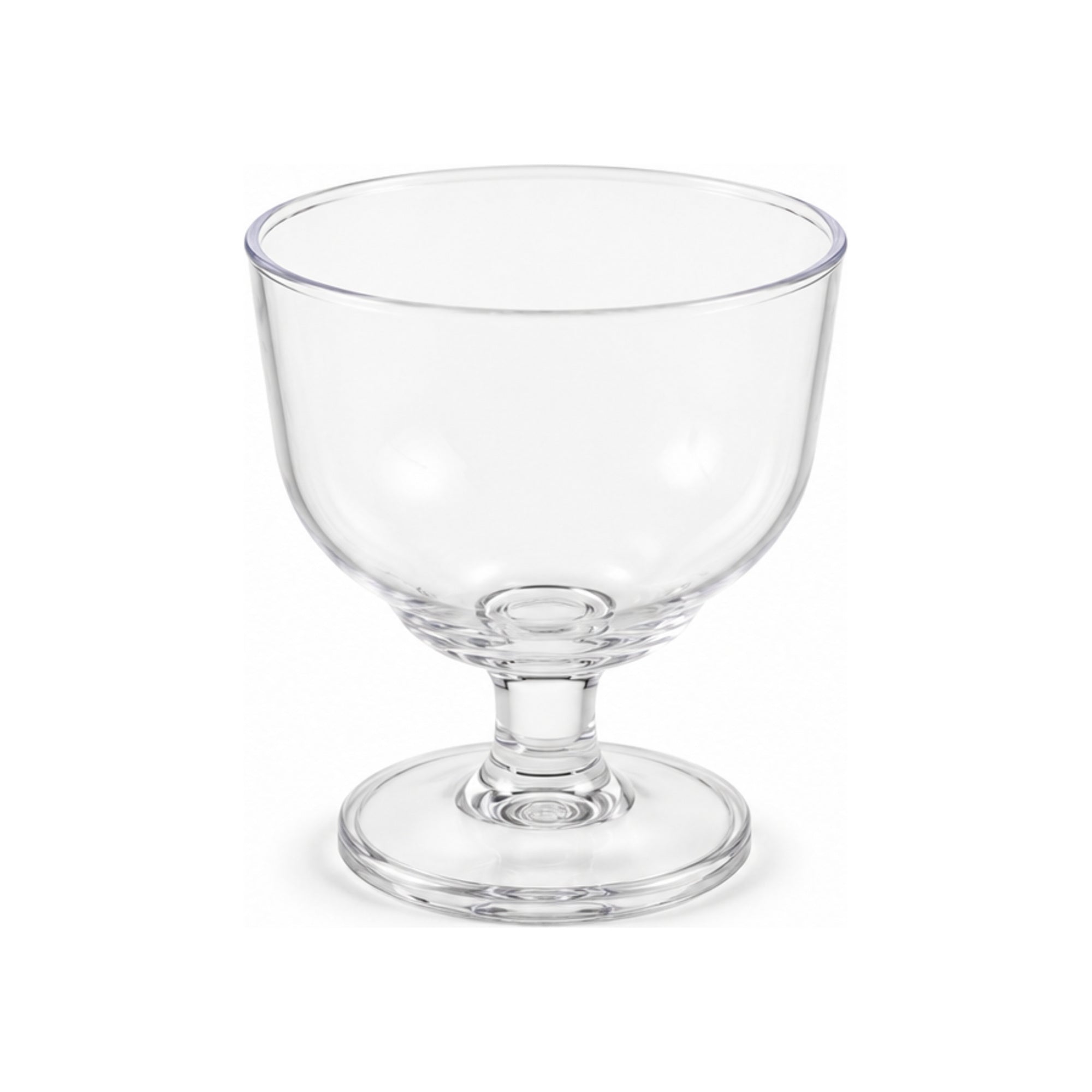Coupe Arrondie sur Pied Transparente 90 ml
