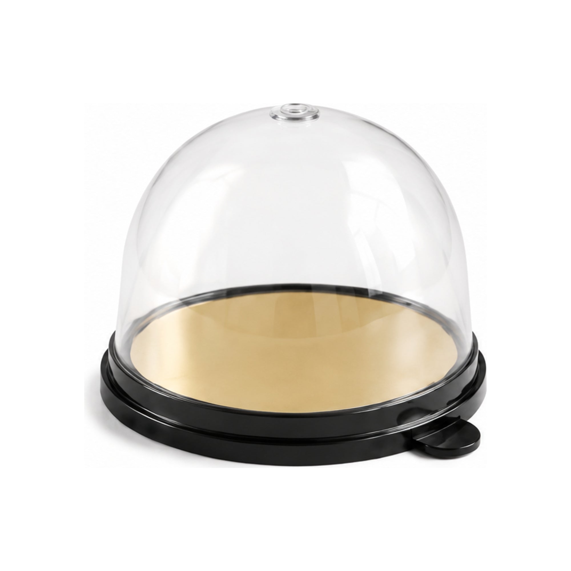 Dôme Dessert Rond Transparent avec Base 120 ml