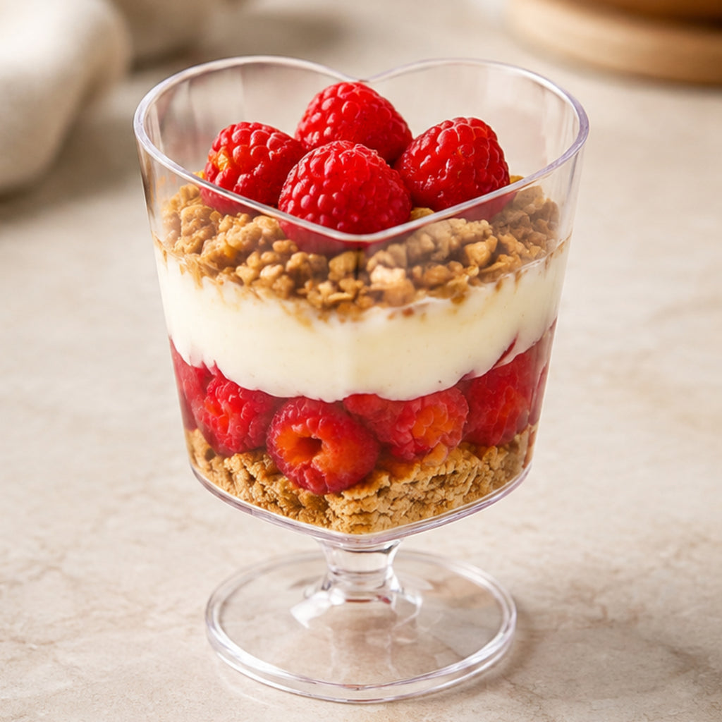 Verrine Cœur sur Pied Transparente 90 ml