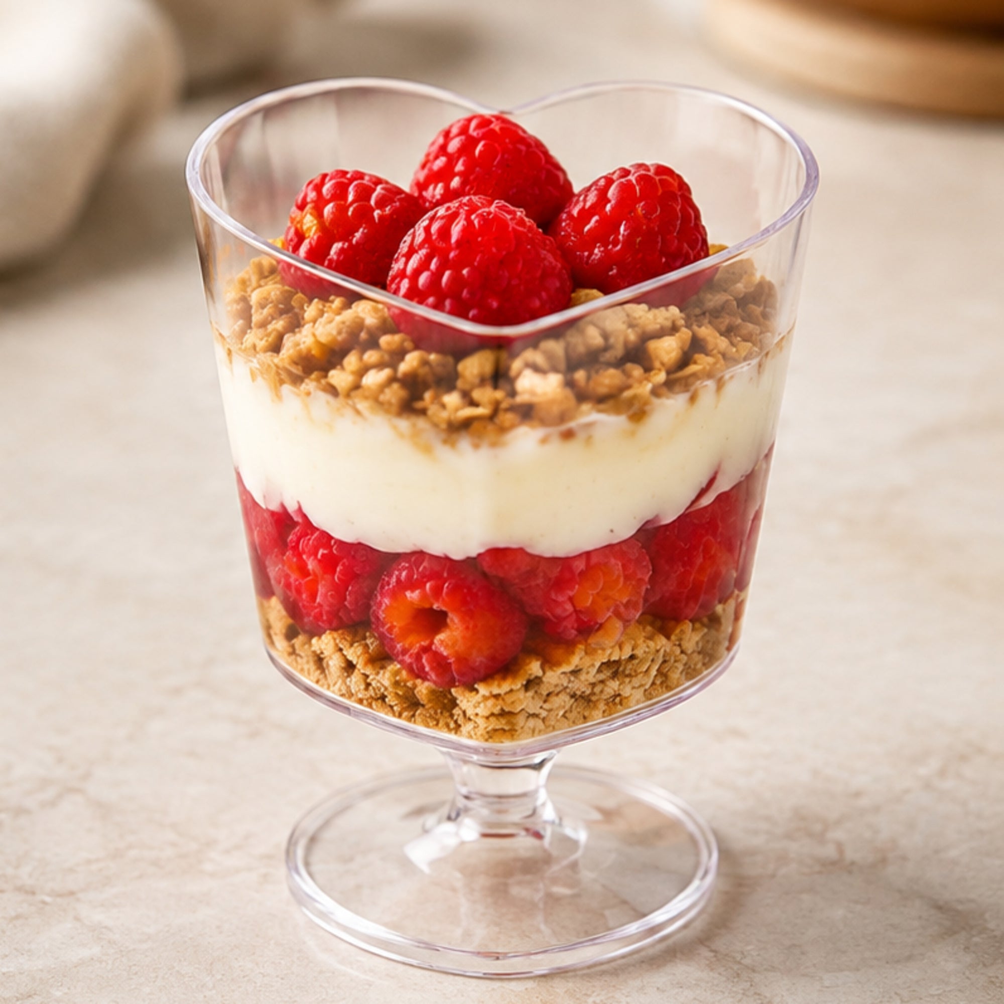 Verrine Cœur sur Pied Transparente 90 ml