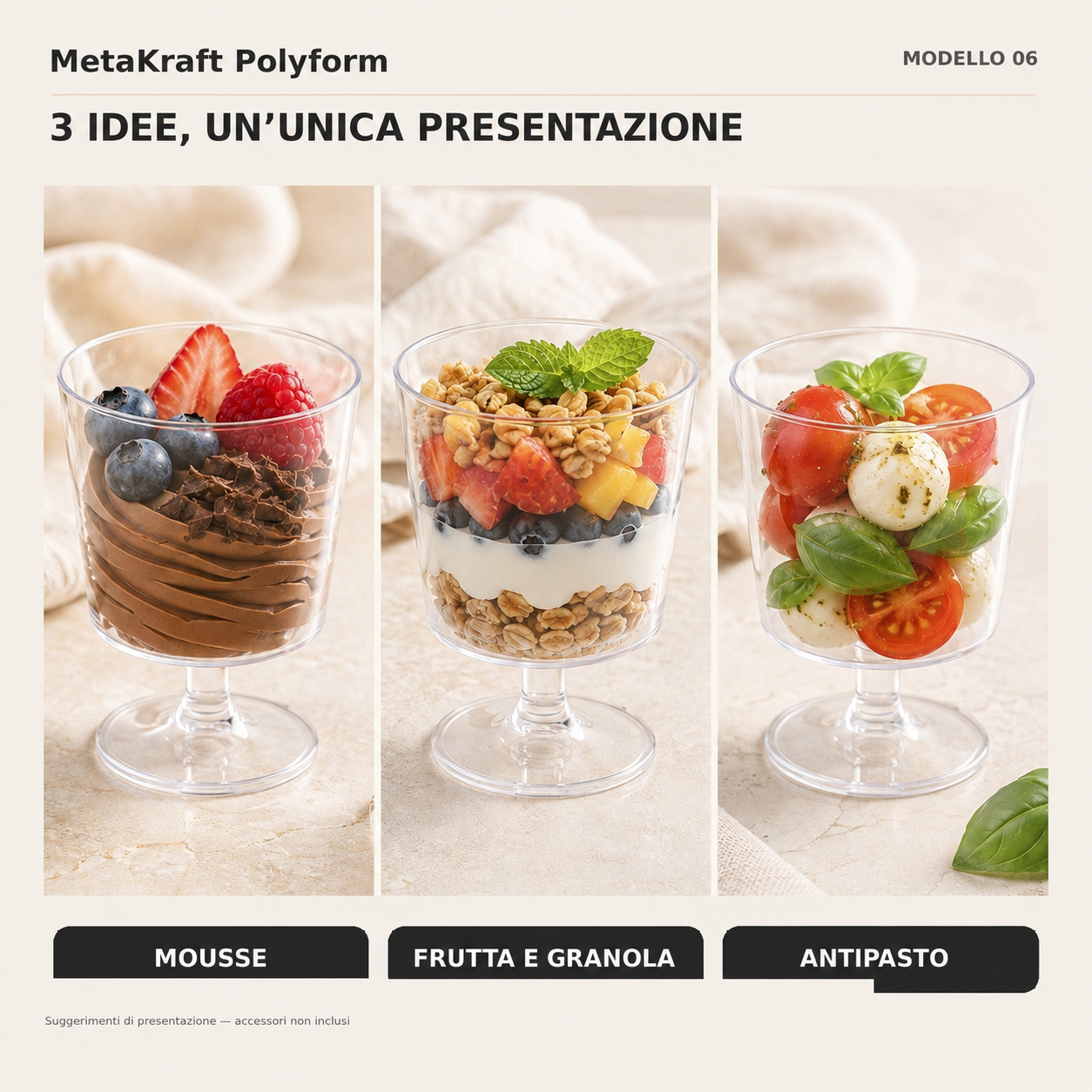 MetaKraft Polyform — Idee di presentazione verrina modello 06