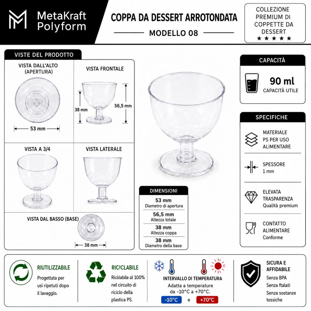 MetaKraft Polyform — Scheda tecnica verrina modello 08