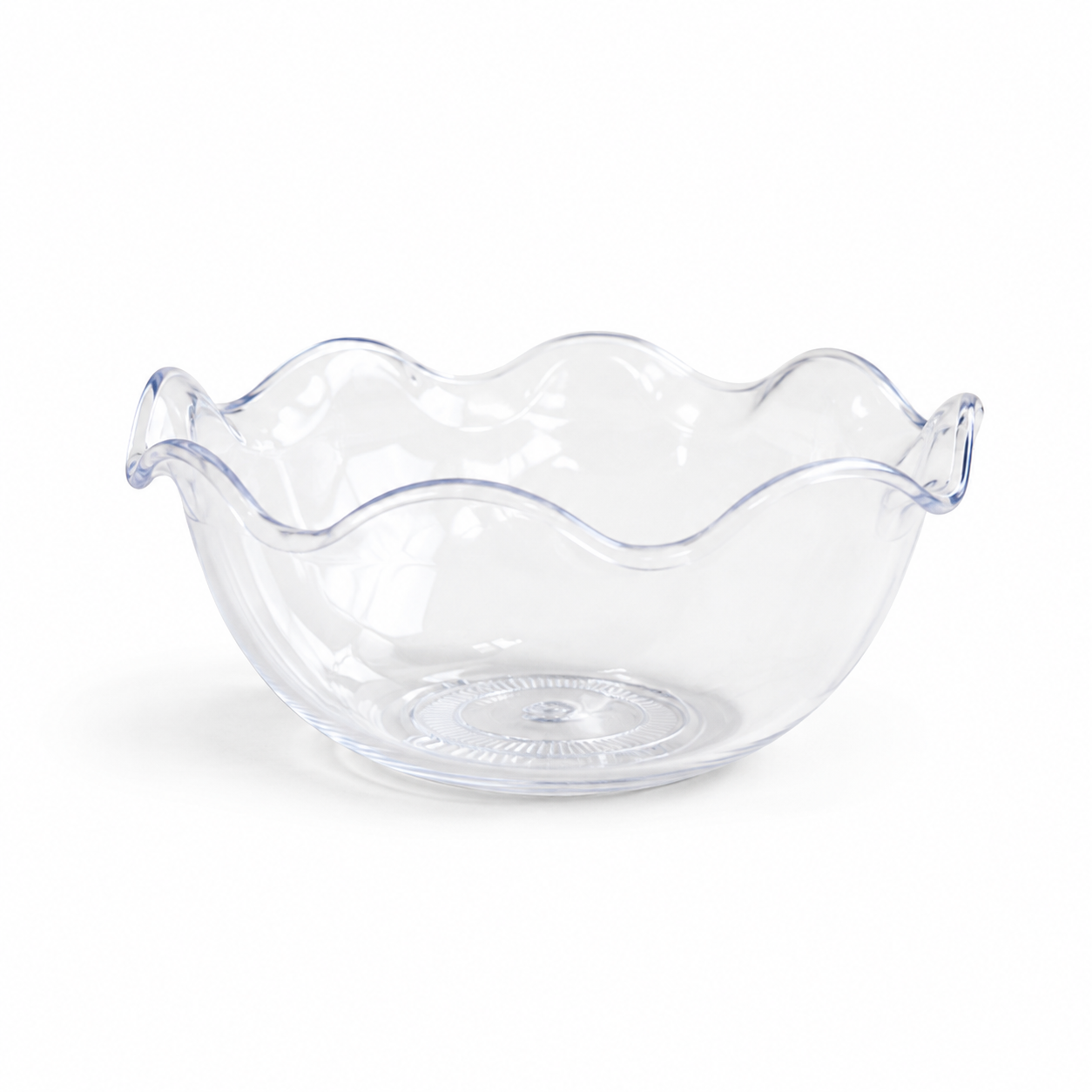 Coupe ondulée transparente 180 ml vide – modèle 10